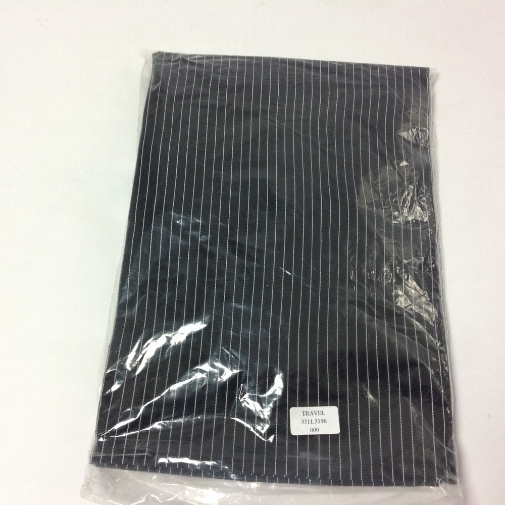 New Travel Unisex Apron Black Pinstriped One Size